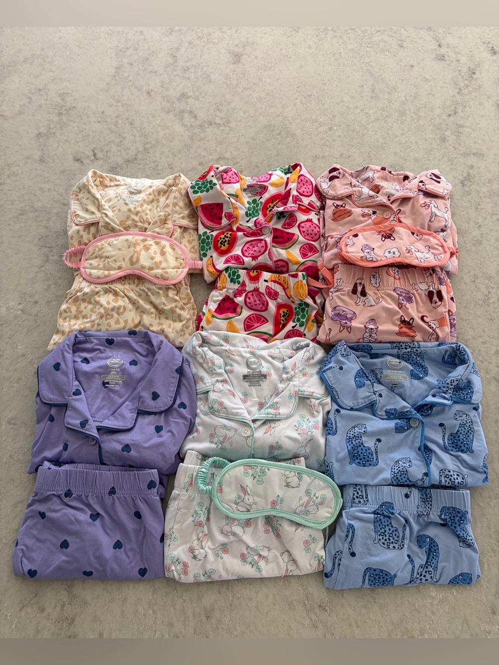 Girls Pajama Set Bundle - Size XL